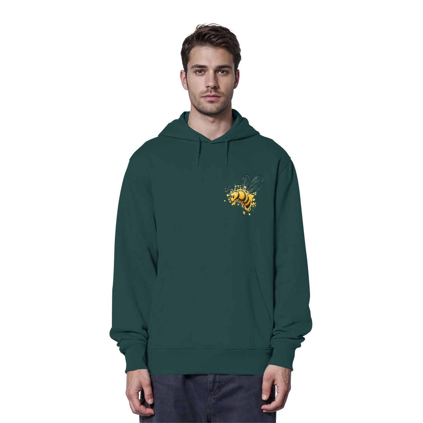 Lässige kleine Honig-Biene - Organic Hoodie