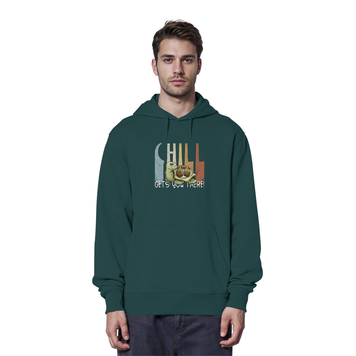 Gechillt gemütliche Schildkröte - Organic Hoodie
