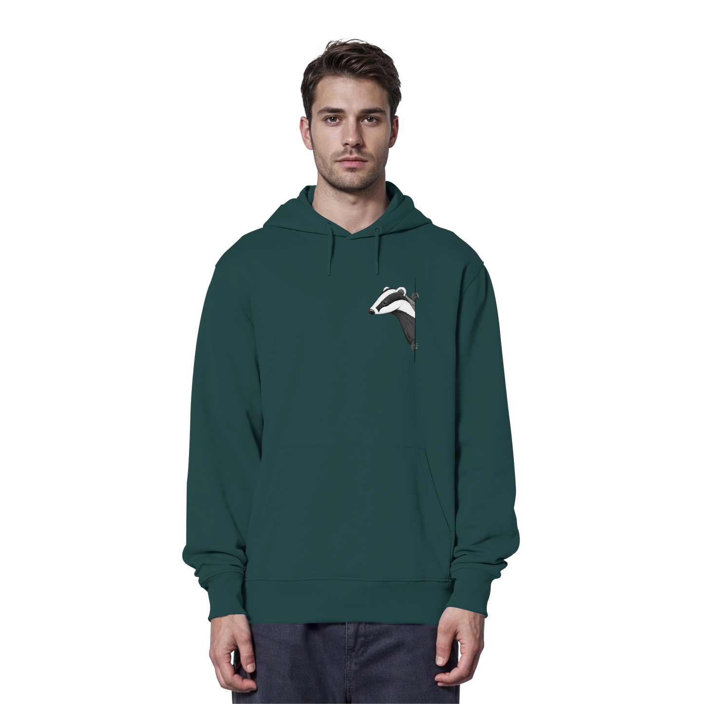 Lässiger Dachs Meister Grimbart - Organic Hoodie