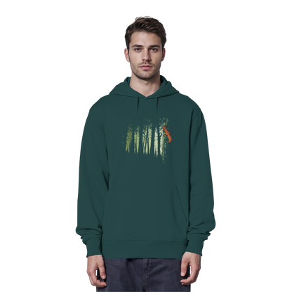 Eichhörnchen im Zwielicht-Wald - Organic Hoodie