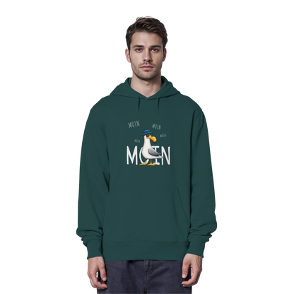 Moin Moin Lässige Hipster Möwe  - Organic Hoodie