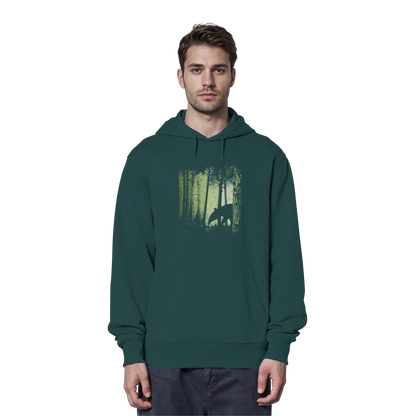 Lässiger Tapir im Zwielicht Wald - Organic Hoodie