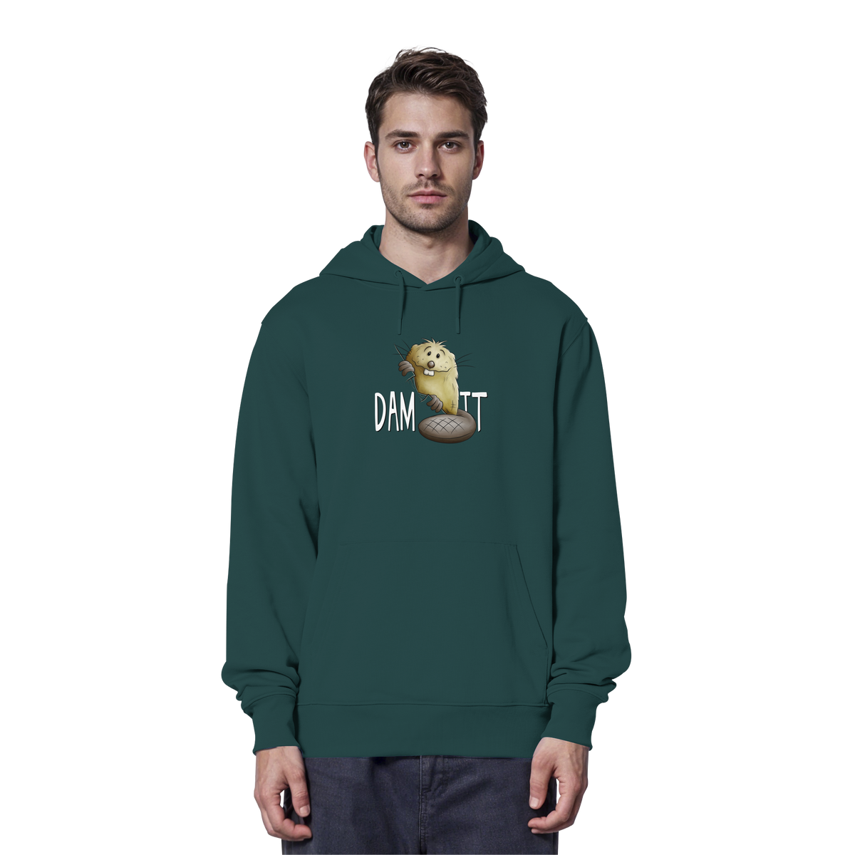 Dam It Verdammt Lustiger Biber - Organic Hoodie