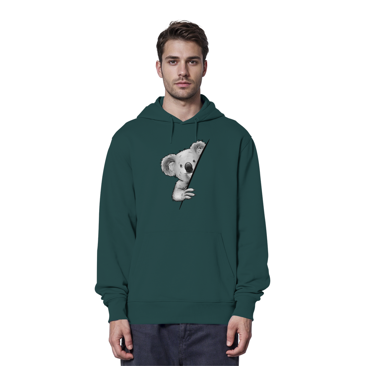 Koala Bär Illustration - Organic Hoodie