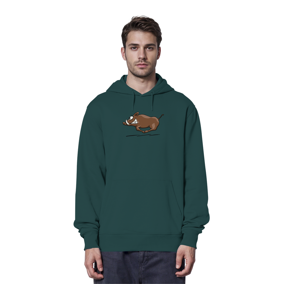 sauwildes Wildschwein | Wildsau  - Organic Hoodie