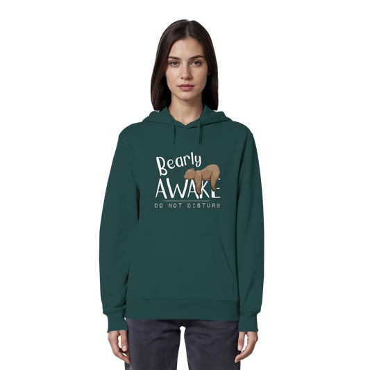 Bearly Awake Bitte nicht stören Bär - Organic Hoodie