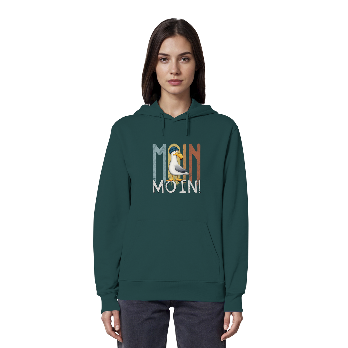 Moin Moin norddeutsche Möwe - Organic Hoodie