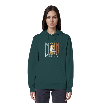 Moin Moin norddeutsche Möwe - Organic Hoodie
