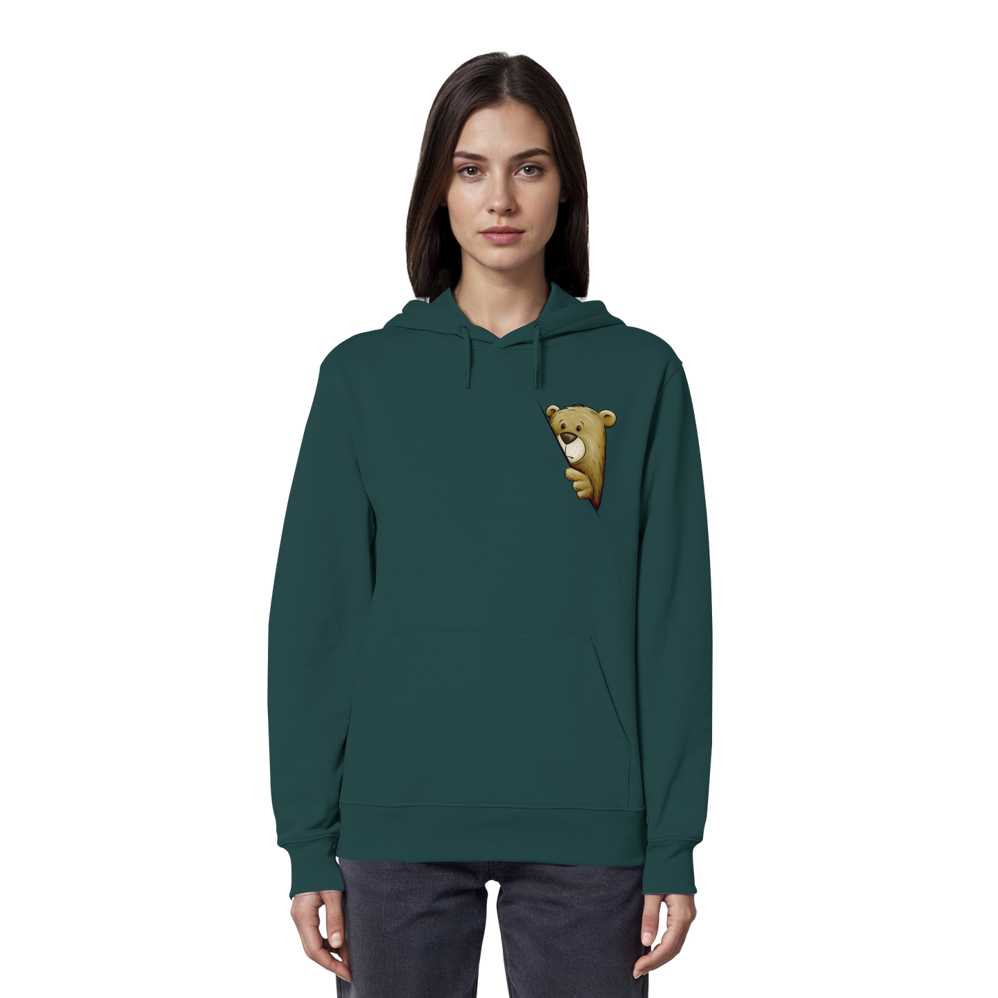 Funky Bär Illustration - Organic Hoodie