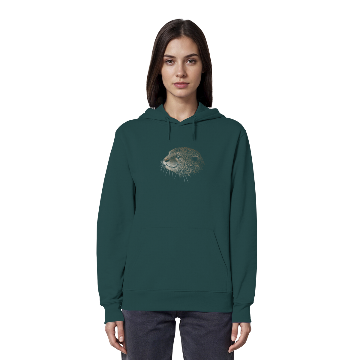 Otter Bleistift Zeichnung KritzelKunst - Organic Hoodie