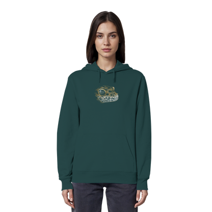 Leopard Gecko Skizze Kritzelkunst - Organic Hoodie