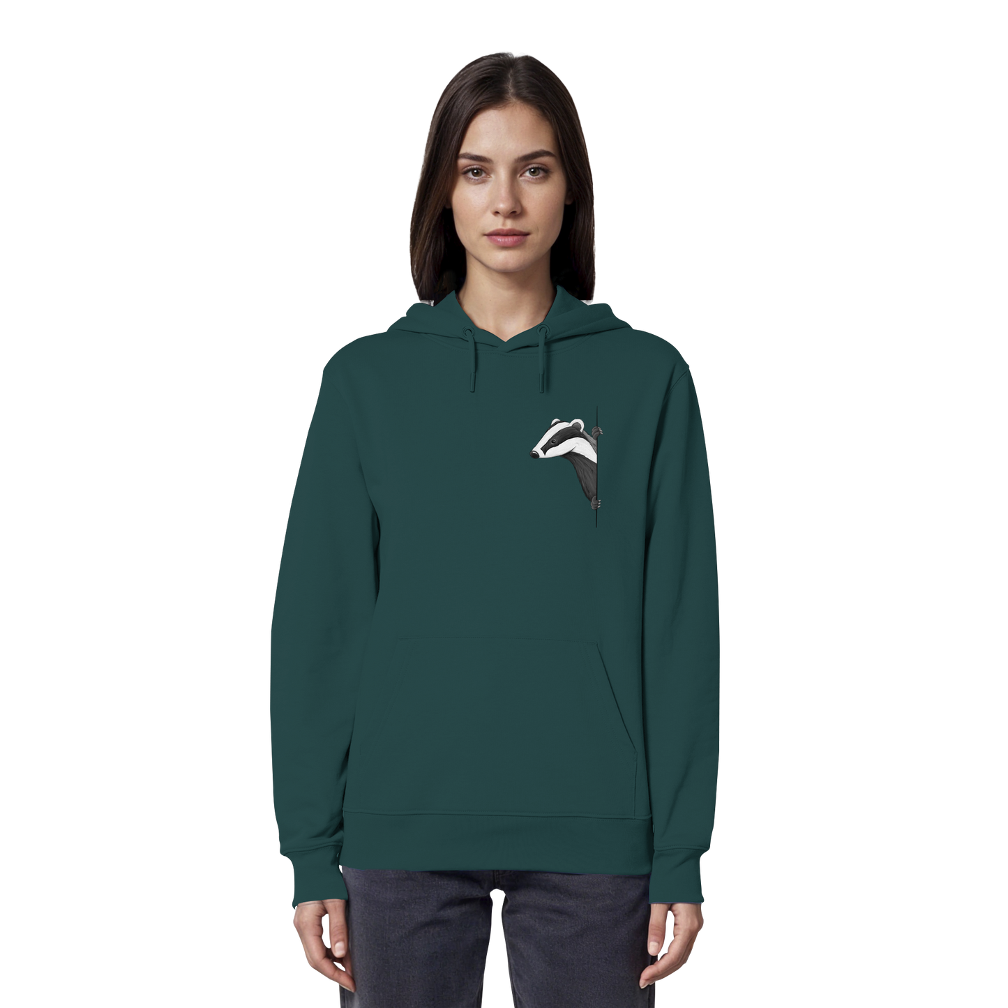 Lässiger Dachs Meister Grimbart - Organic Hoodie