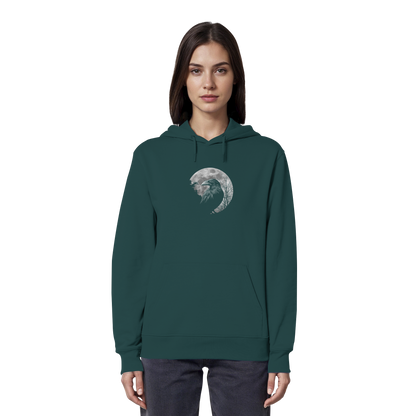 Vollmond-Rabe - Organic Hoodie
