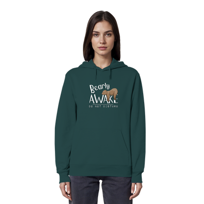 Bearly Awake Bitte nicht stören Bär - Organic Hoodie