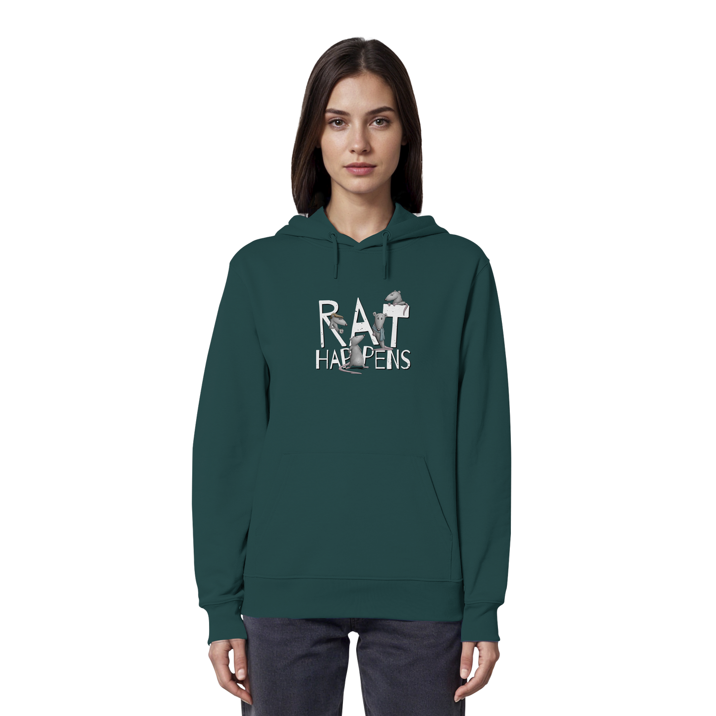 Rat Happens Ratten - Organic Hoodie