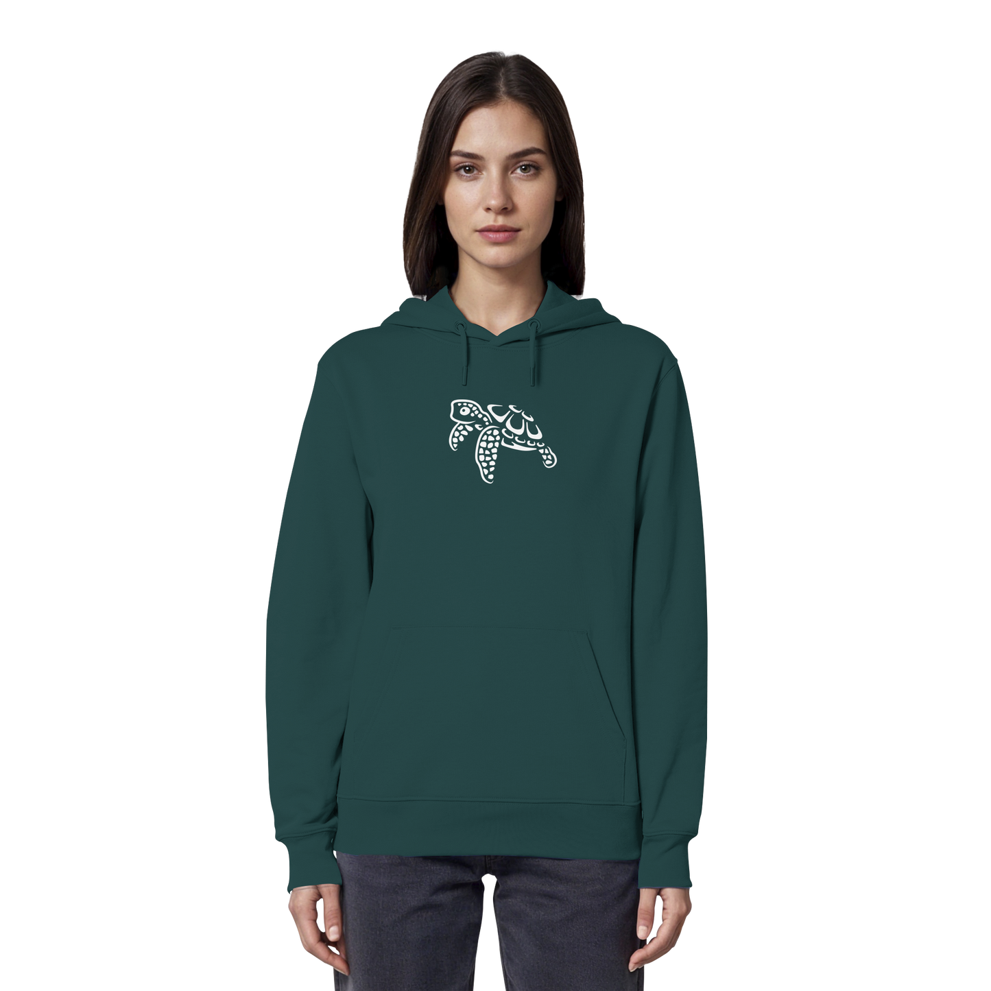 schwimmende Meeres-Schildkröte - Organic Hoodie