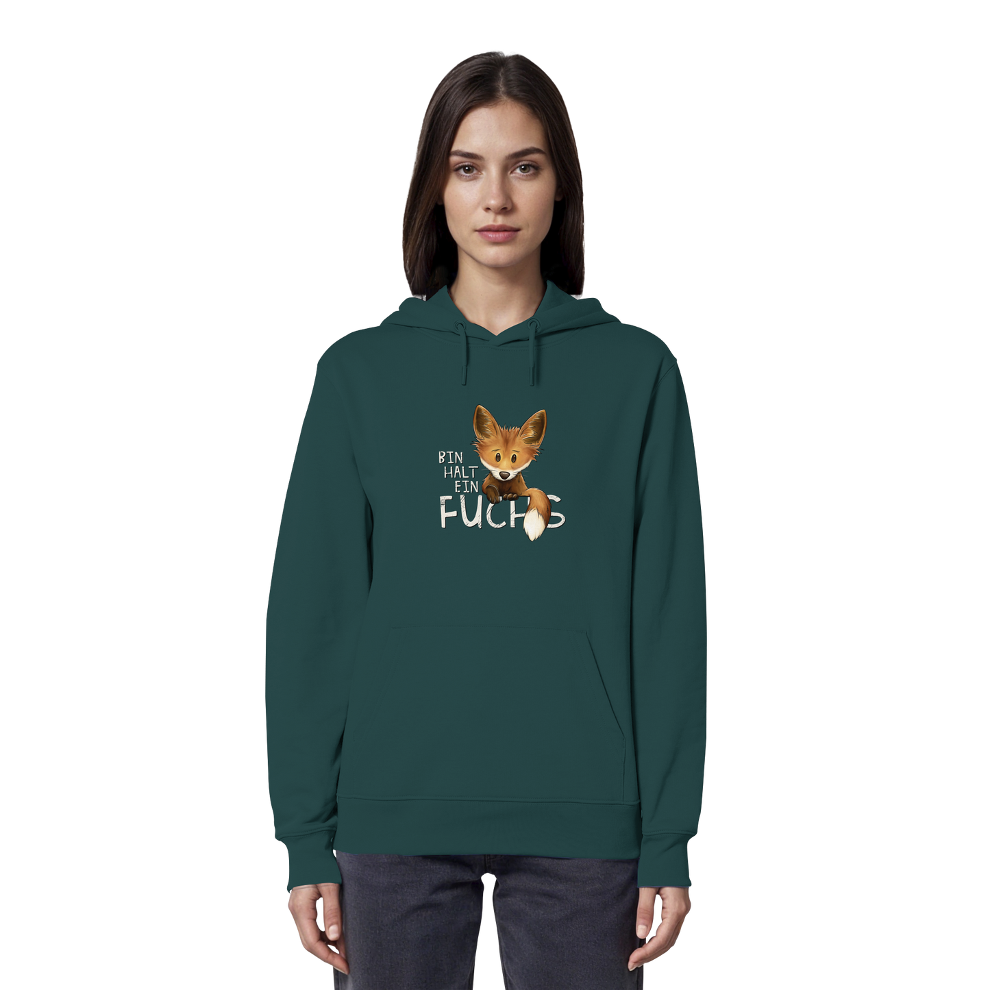 Bin halt ein Fuchs - Organic Hoodie