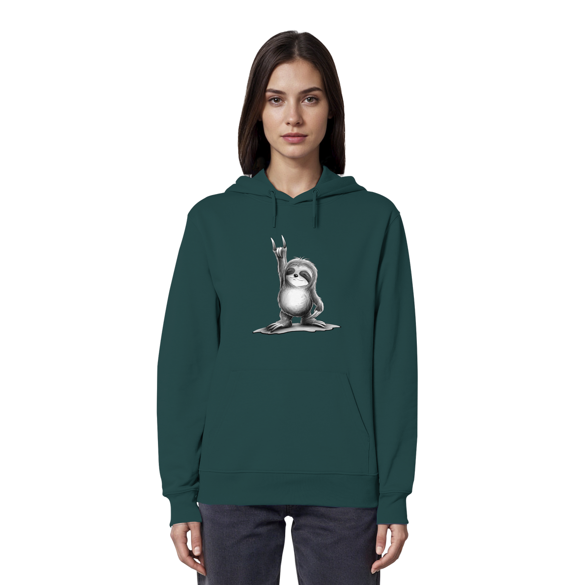 Rock On Party Faultier - Organic Hoodie