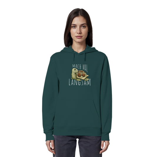 Mach mal langsam Schildkröte - Organic Hoodie
