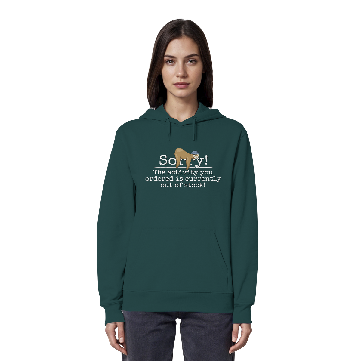No-Activity Faultier - Organic Hoodie