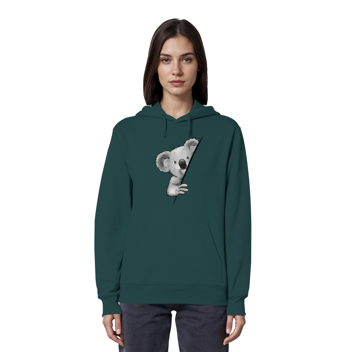 Koala Bär Illustration - Organic Hoodie