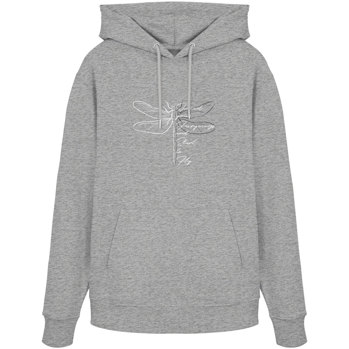 Breite die Flügel aus und flieg los | Libelle - Organic Hoodie