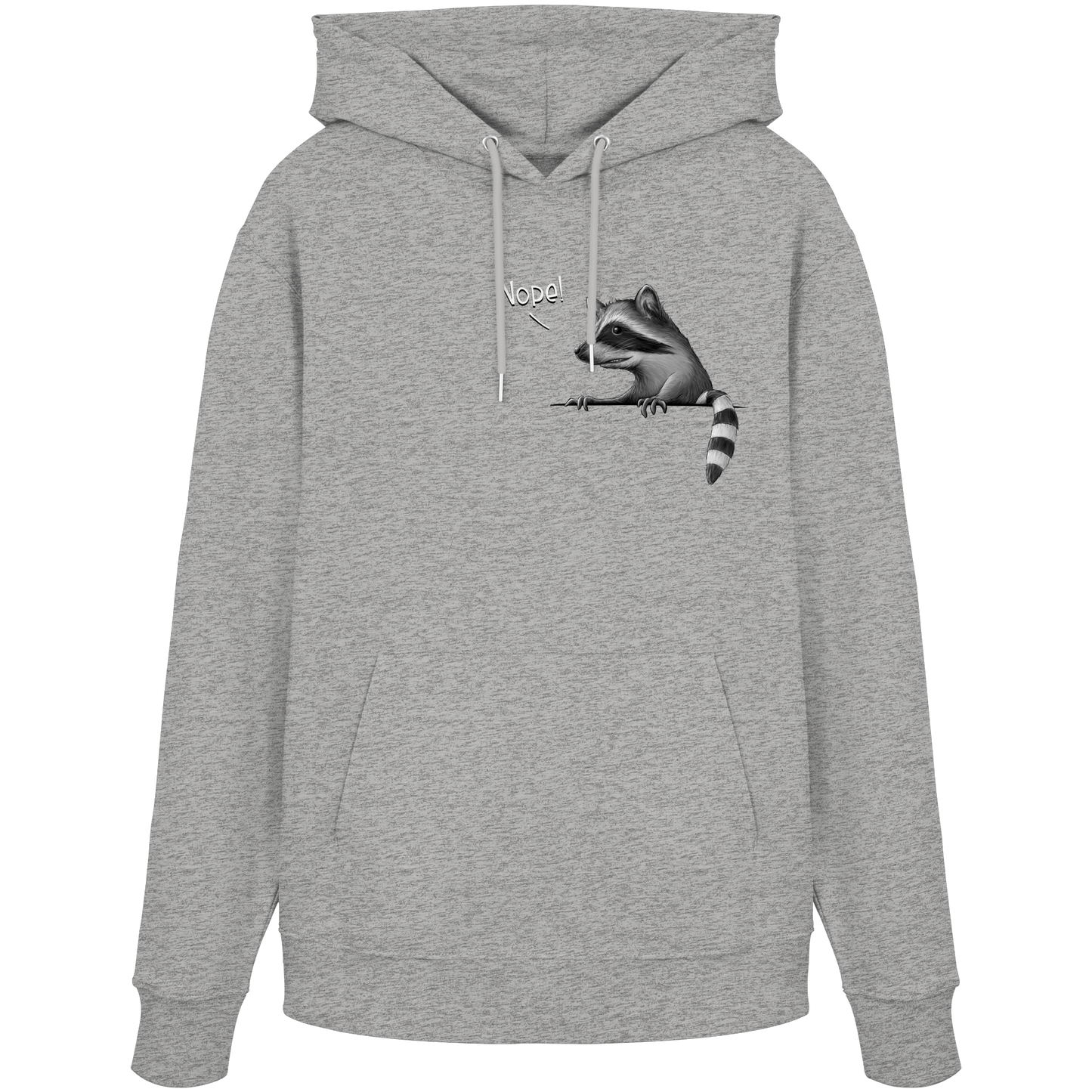 Nope! Frecher verwegener Waschbär - Organic Hoodie