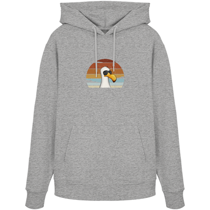 Cool lässige Retro Möwe - Organic Hoodie