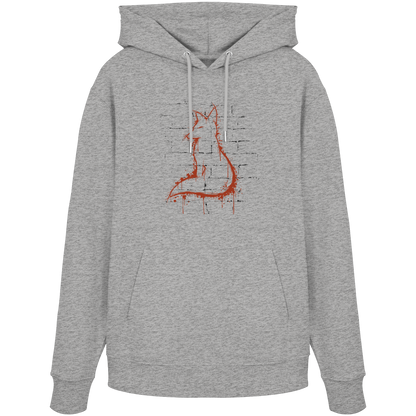 Street Art Fuchs Silhouette - Organic Hoodie