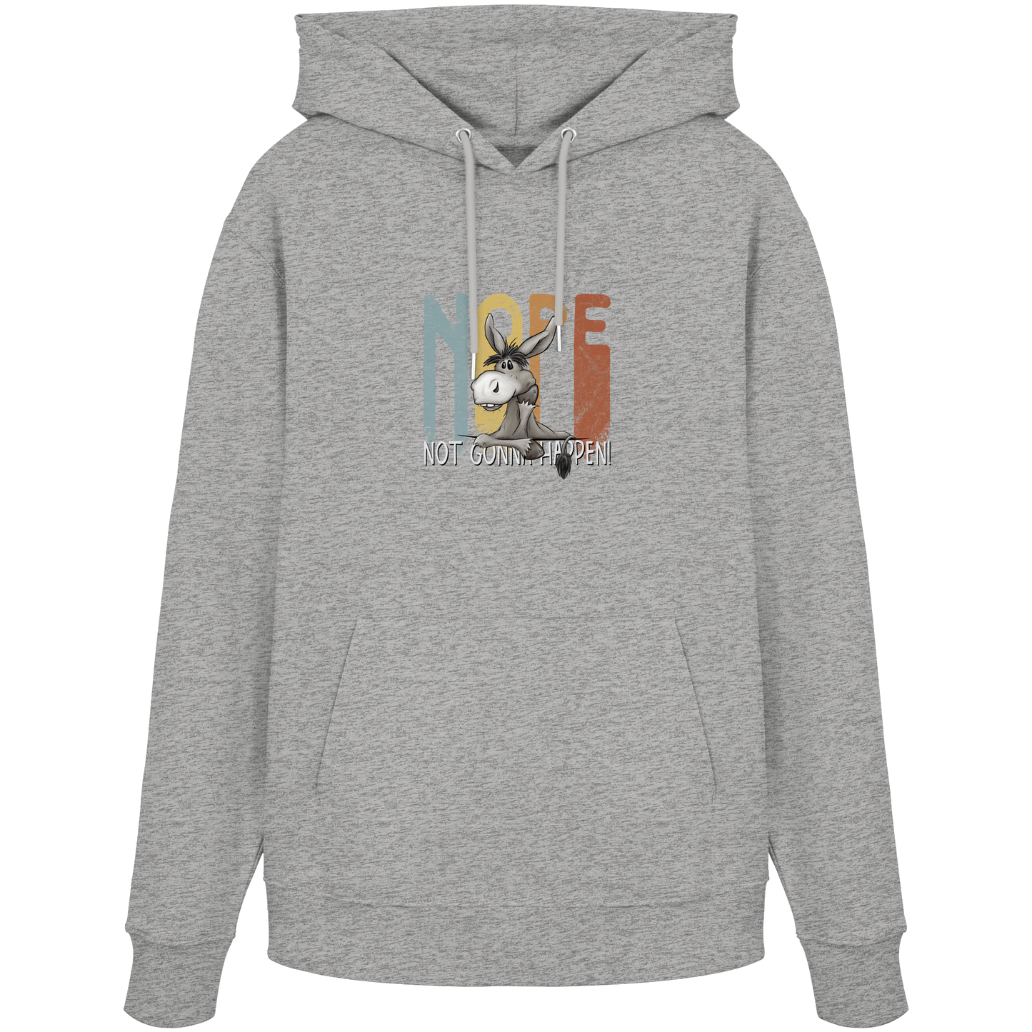 Nope | bockiger Esel - Organic Hoodie