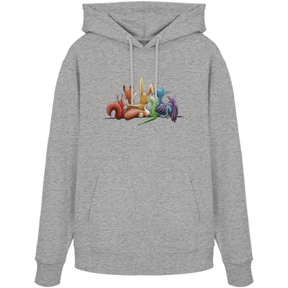 Regenbogen Tiere für Freundschaft, Toleranz und Vielfalt - Organic Hoodie