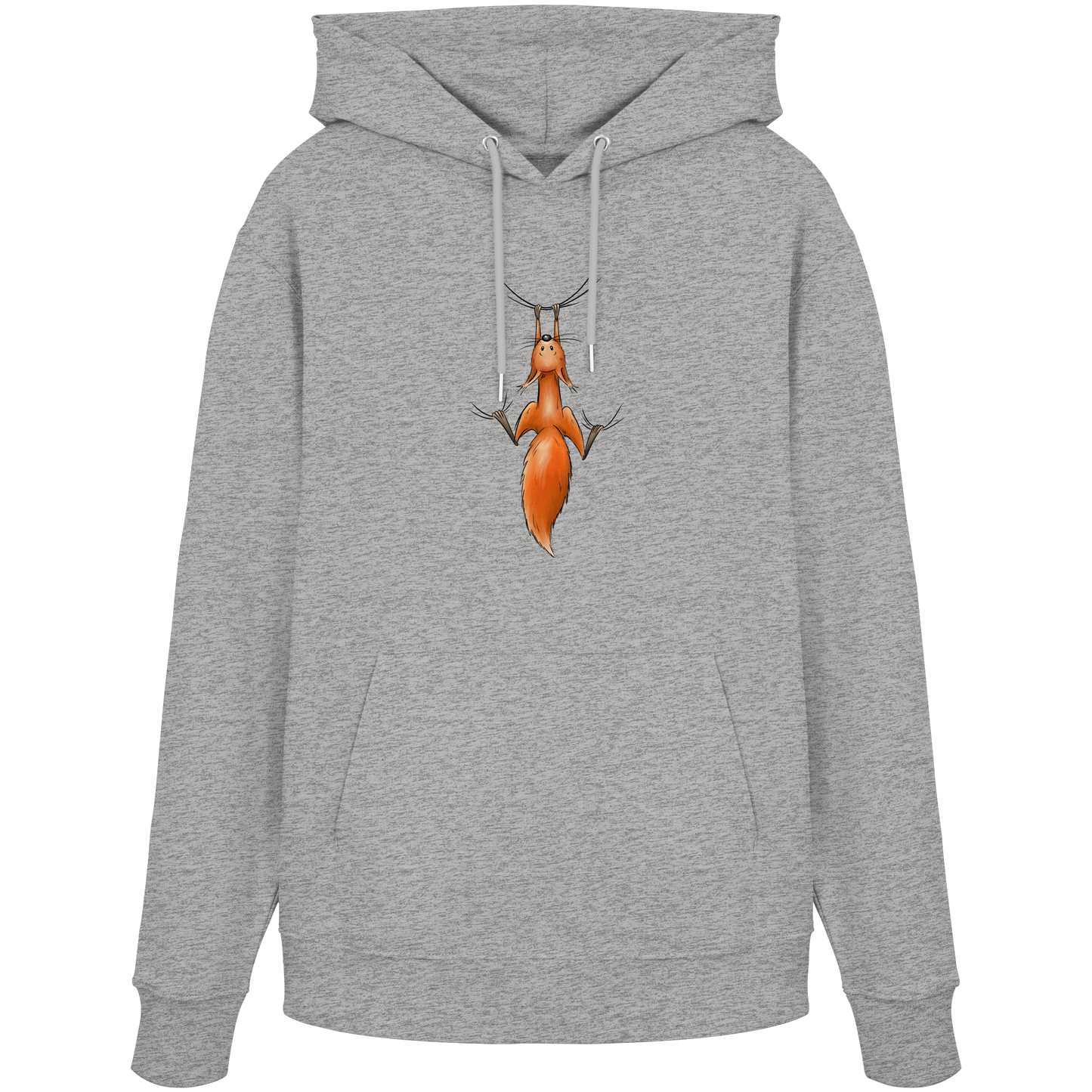 Rotes Eichhörnchen hängt ab - Organic Hoodie