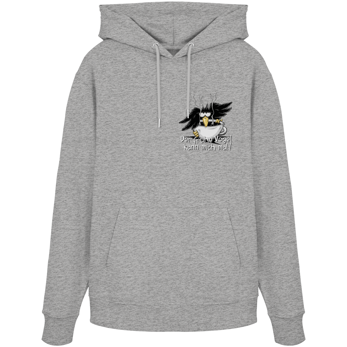 Der frühe Vogel kann mich mal | Kaffee Rabe - Organic Hoodie