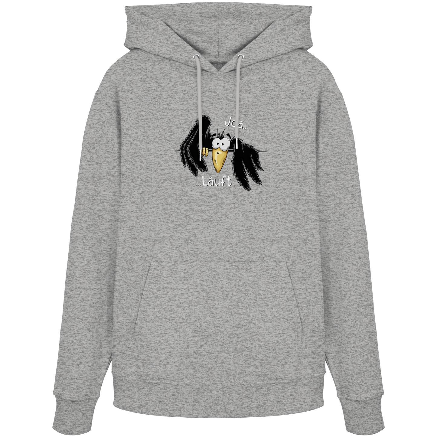 Joa Läuft Krähe gechillter Rabe - Organic Hoodie