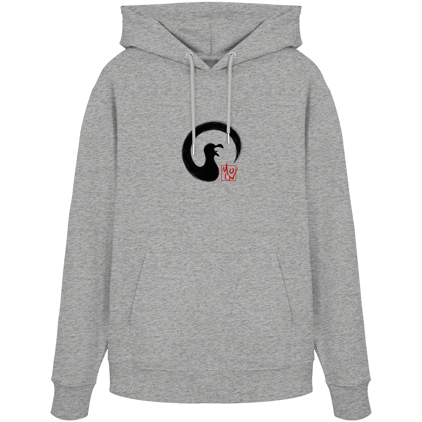 Moin kreischende japanische Enso Möwe - Organic Hoodie