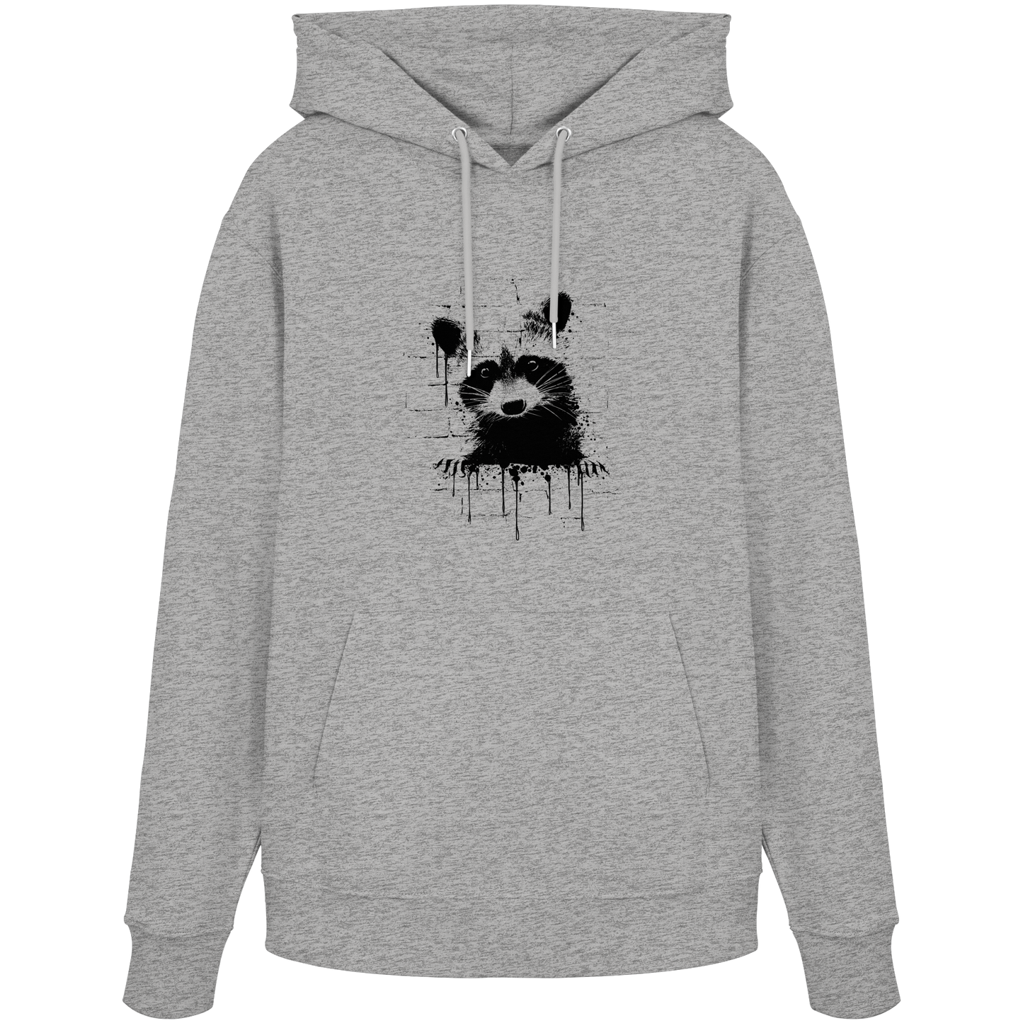 Funky Street Art Waschbär - Organic Hoodie