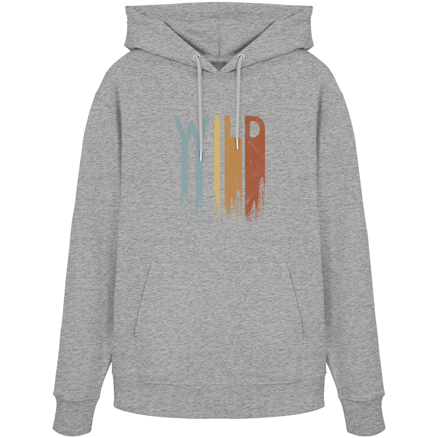 Wild Retro Schriftzug - Organic Hoodie