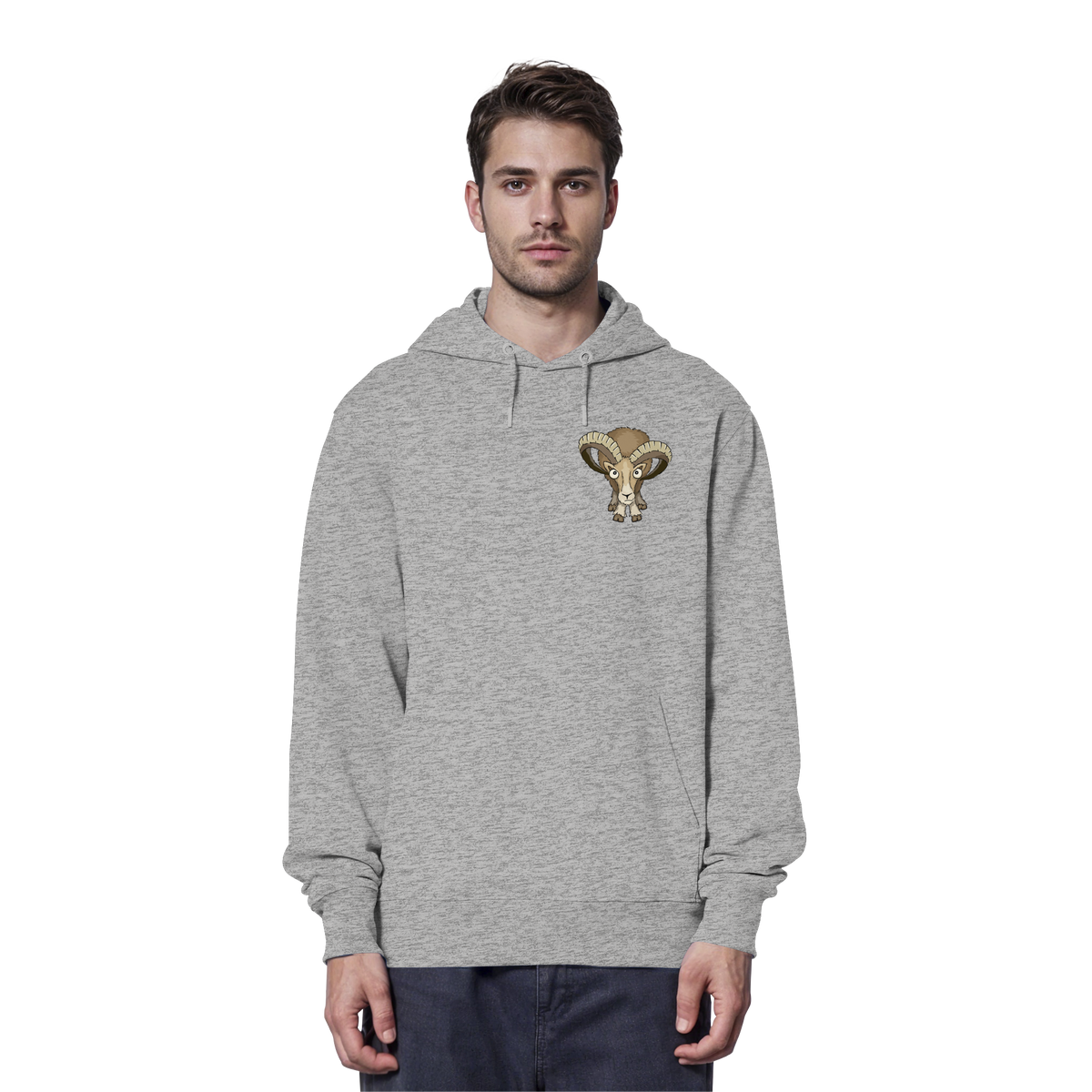 Bockiges Mufflon Widder Schafbock - Organic Hoodie