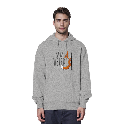 Stay Weird! Schräger Fuchs - Organic Hoodie