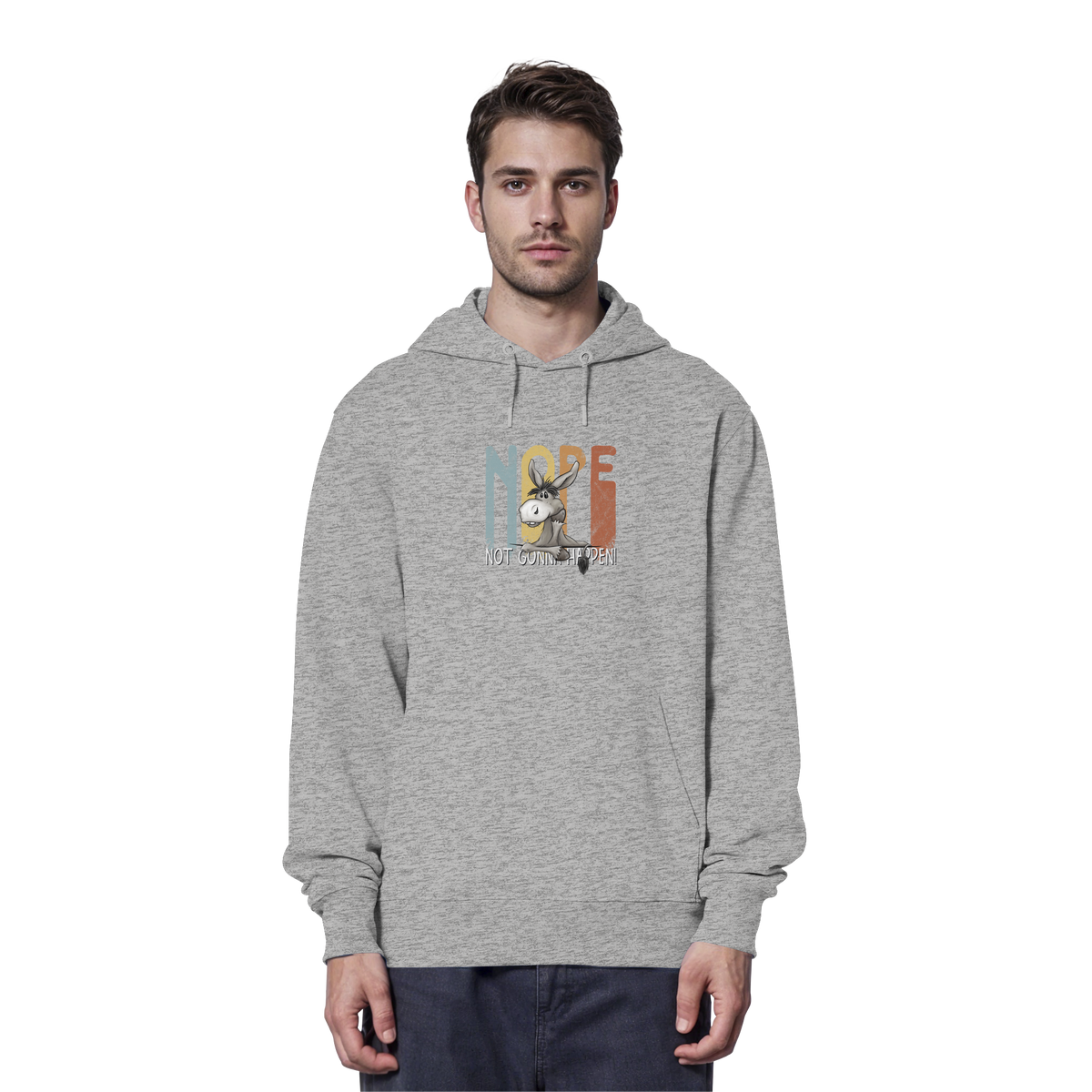 Nope | bockiger Esel - Organic Hoodie