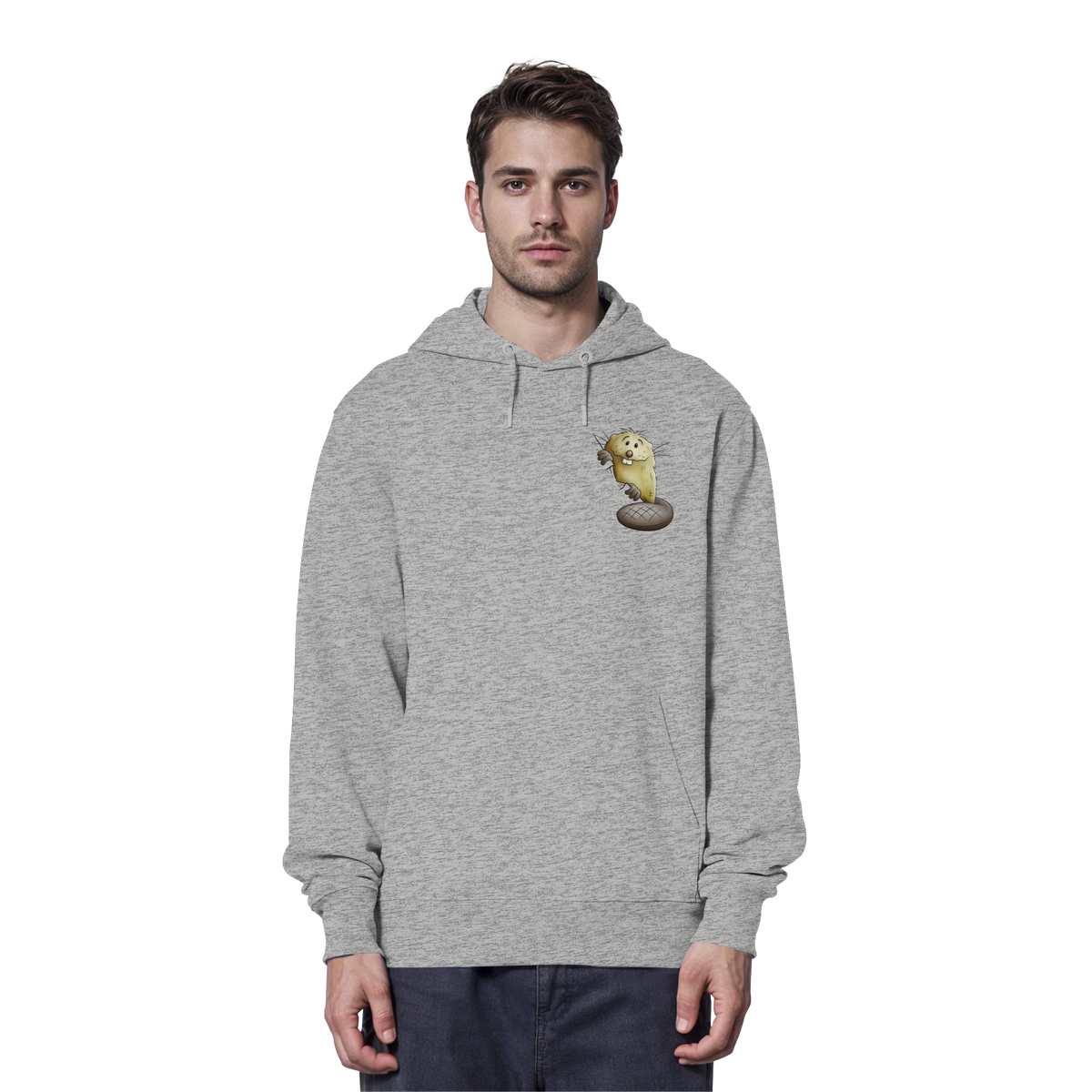 Lustiger frecher Biber - Organic Hoodie