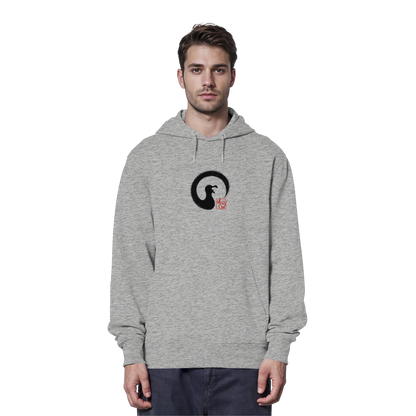 Moin kreischende japanische Enso Möwe - Organic Hoodie
