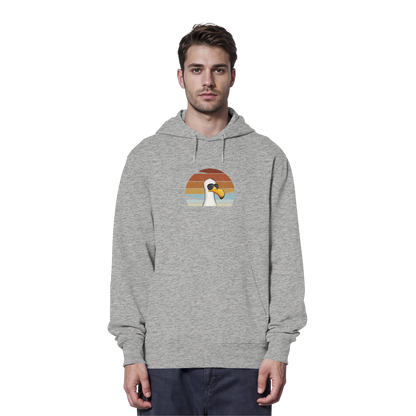 Cool lässige Retro Möwe - Organic Hoodie