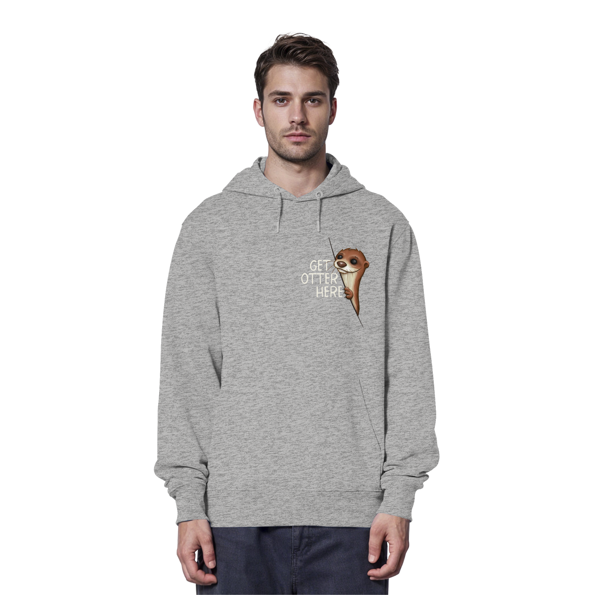 Get Otter Here | Lustiger Otter Kalauer - Organic Hoodie