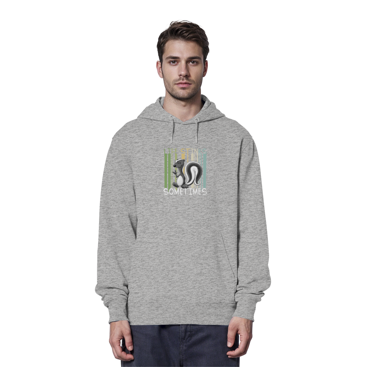 Life Stinks Sometimes Stinktier Weisheit - Organic Hoodie