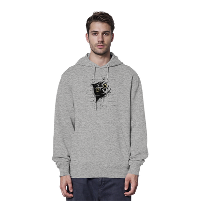 Lässige Street Art Eule - Organic Hoodie