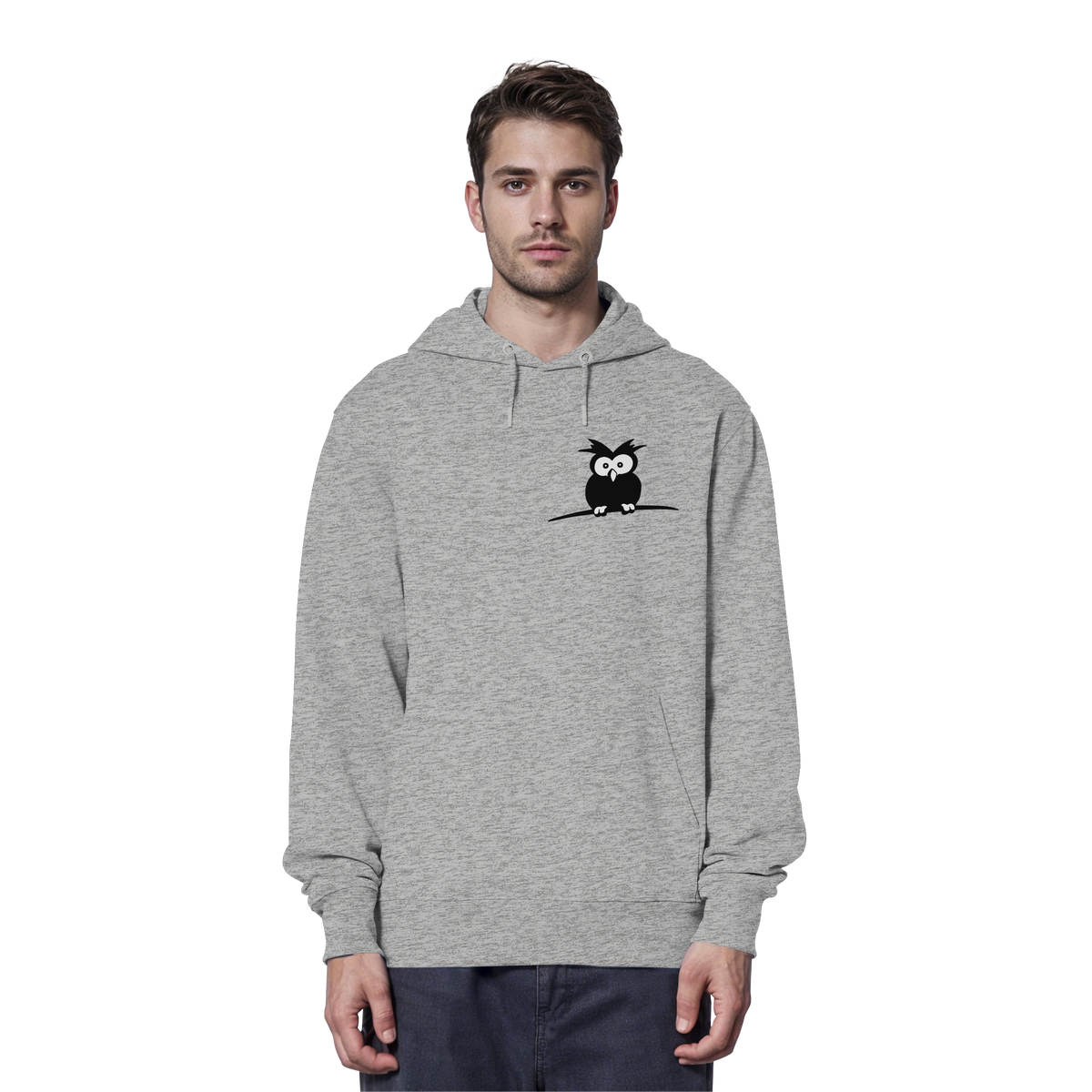 Kleine struppige Eule - Organic Hoodie