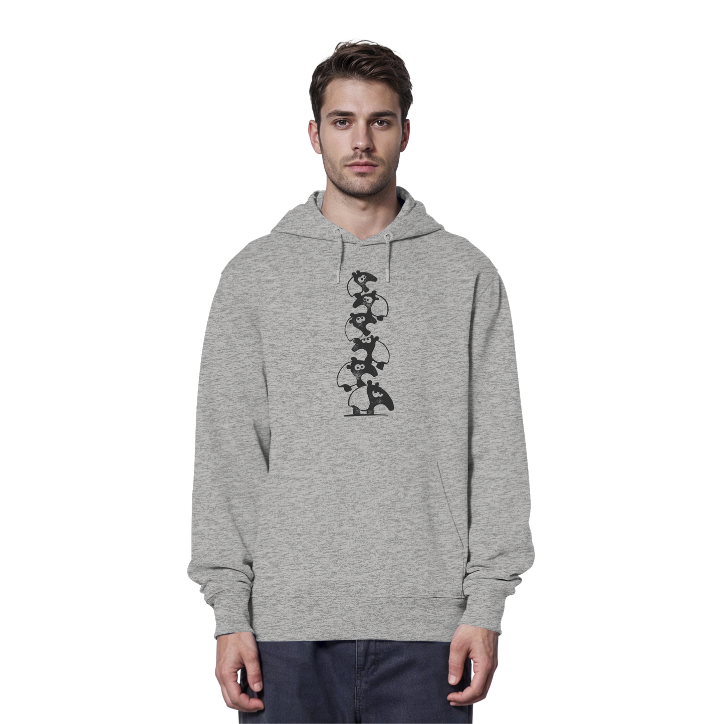 Lustiger Haufen aus Schabracken-Tapiren - Organic Hoodie