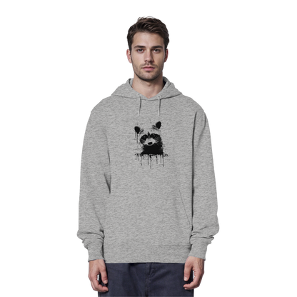 Funky Street Art Waschbär - Organic Hoodie