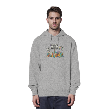 Demo-Katzen gegen Faschismus und für Vielfalt - Organic Hoodie